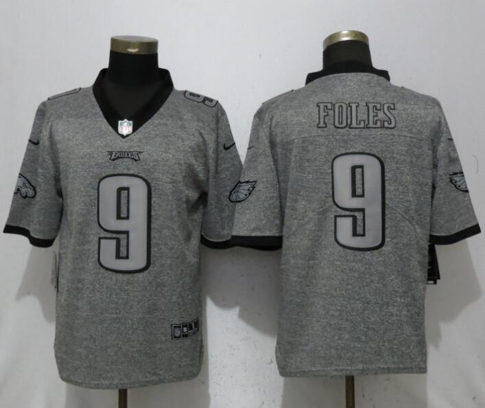 Men Philadelphia Eagles #9 Foles Gray Vapor Untouchable Stitched Gridiron Limited Nike NFL Jerseys->seattle seahawks->NFL Jersey